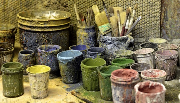 The tools for pottery's decoration in Tuscany