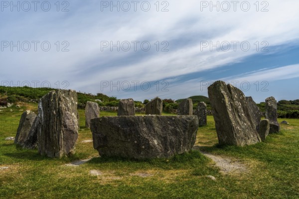 A view of the Drombeg Stone Circle in County Cork of Ireland