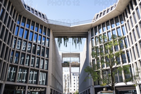 06.09.2023, Berlin, Germany, Europe, shopping arcade in the new city quarter Am Tacheles in Berlin's Mitte district, designed and built according to the master plan by Swiss architects Herzog de Meuron in collaboration with the architectural firm Aukett und Heese, Europe