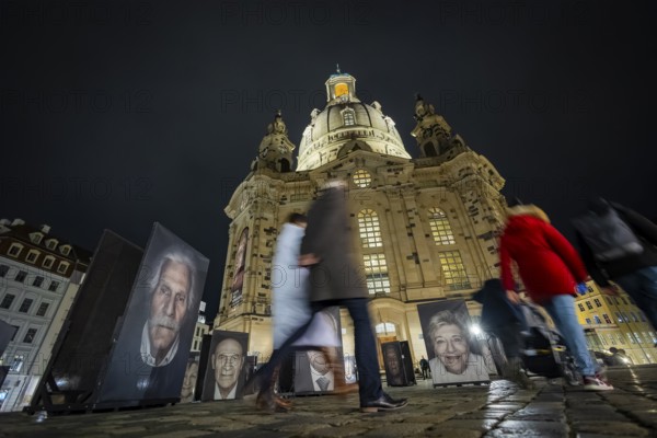 Exhibition, Against Forgetting, The photographer and filmmaker Luigi Toscano portrayed Holocaust survivors for the exhibition, Dresden, Saxony, Germany, Europe