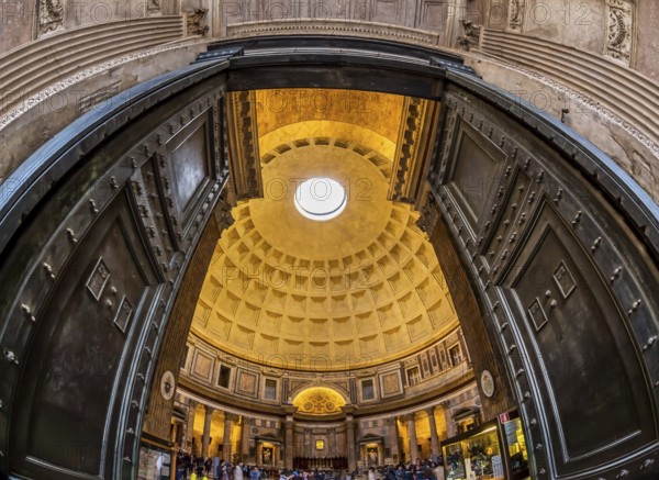 Italy, Rome, Pantheon. Interior view of the ancient dome Austria, Europe