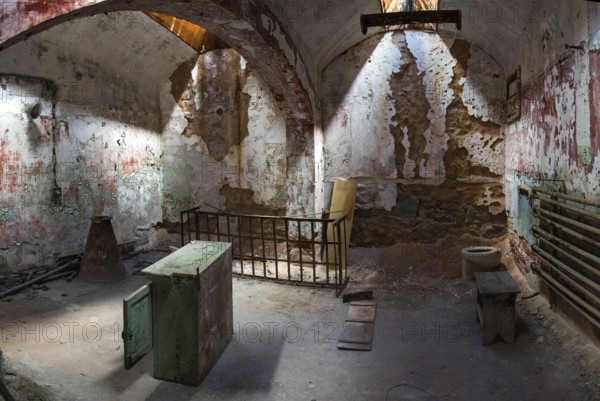 PHILADELPHIA, USA, AUGUST 15, 2022, Big cell in the Eastern State Penitentiary in Philadelphia, USA, North America