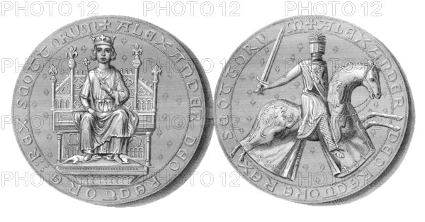 Siegel von Alexander III., 1241 - 1286, König der Schotten