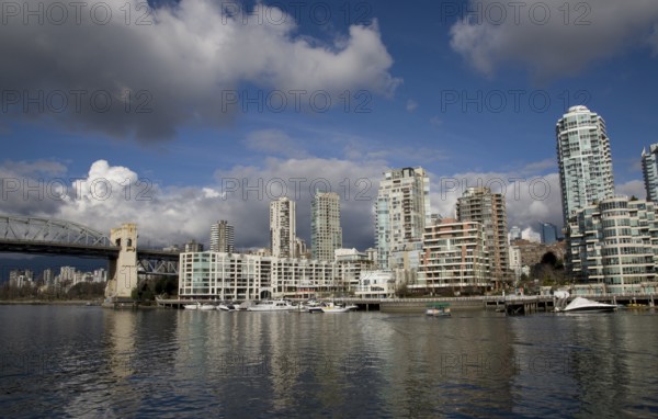 Vancouver Skyline Canada dwntown west end Granville Island