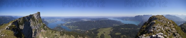 At the summit of the Alps View from Schafberg, Austria, Europe