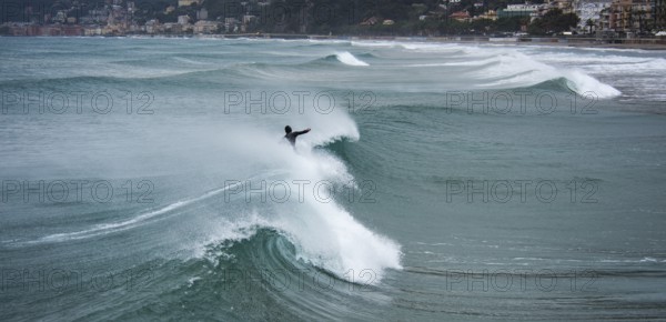Surfer on a wave