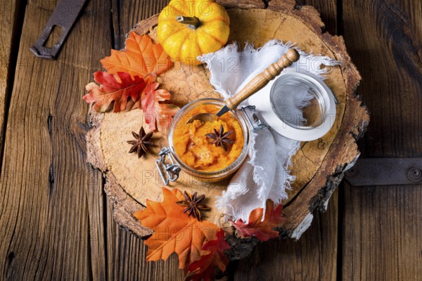 An autumnal rustic pumpkin
