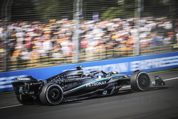 MELBOURNE, AUSTRALIA - MARCH 14: Andrea Kimi Antonelli of Italy drives the Mercedes AMG Petronas F1 Team W16 during second practice in the 2025 Australian Grand Prix at Albert Park in Melbourne, Australia, Oceania