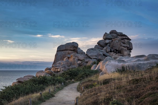 Atlantic coast in Brittany near Ploumanac?h