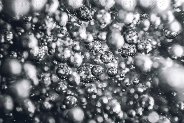 Underwater bubbles Abstract background .Air bubbles in water background