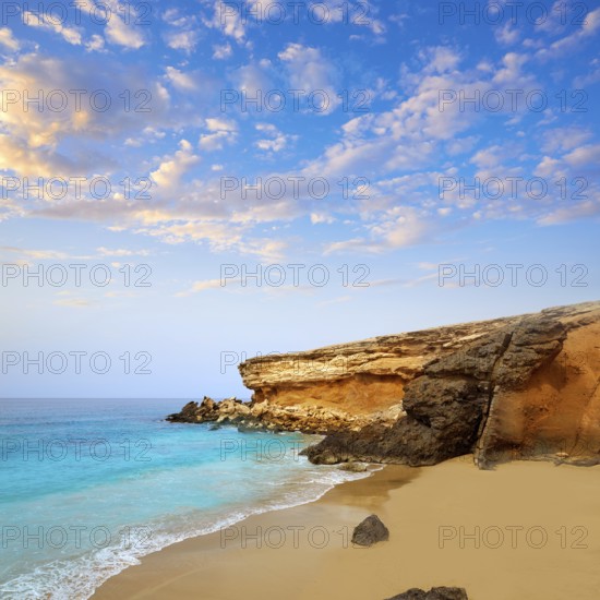 Fuerteventura La Pared beach at Canary Islands Pajara of Spain