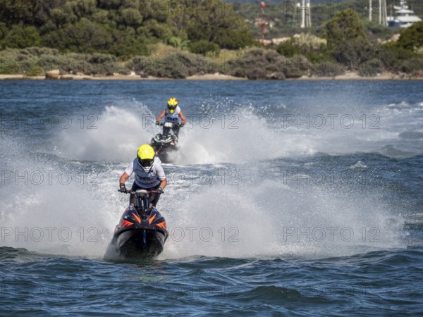 Olbia, Italy - September 16 - 20192 Aquabike world Championship gran prix of Italy