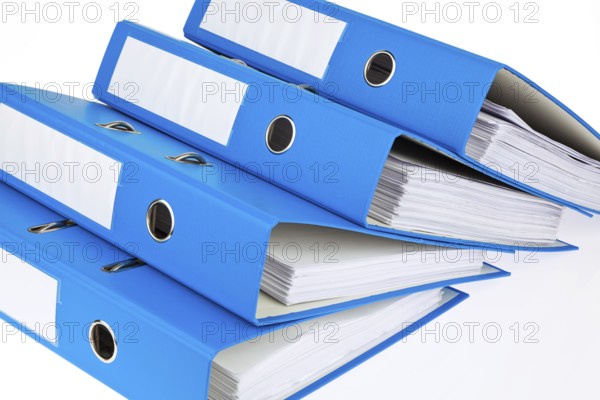 File folders with documents and papers. Storage of contracts. Austria