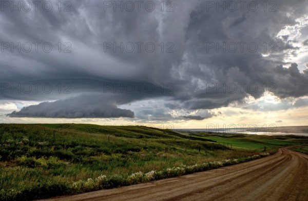 Prairie Storm Canada summer rural major structure Saskatchewan