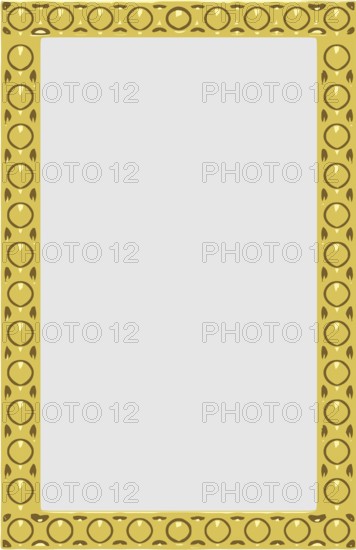 Vector gold frame