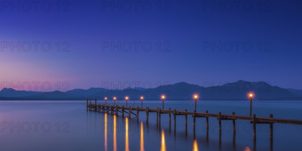 Dawn at the famous Chiemsee, Bavaria, Germany, Europe