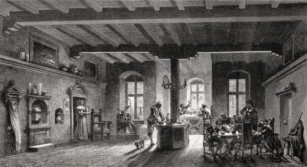 Restaurant Golden Goose, Nuremberg, Germany, 16th Century, Europe