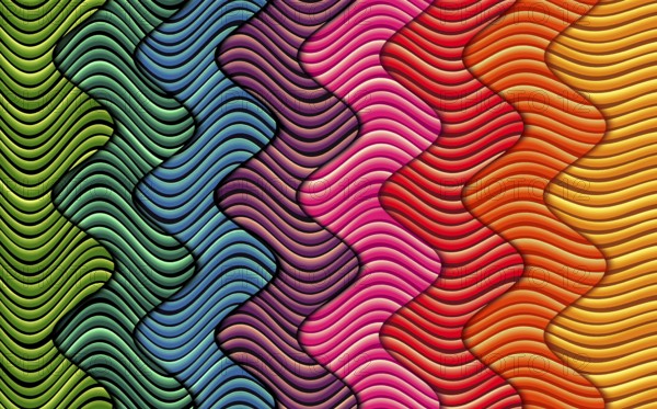Abstract bright rainbow background eith waves