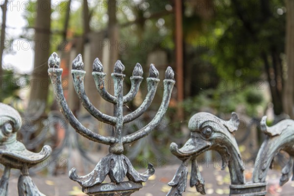 Iron Fences of the Jewish Cemetery on Lido Island, District of Venice, Italy, Europe