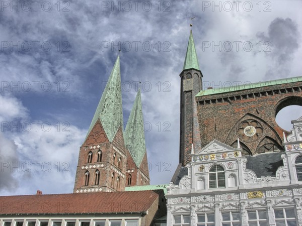 Beautiful medieval architecture and cityscape of Lübeck Germany
