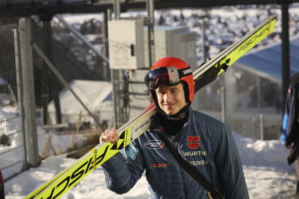 Karl Geiger (SC Oberstdorf) at the qualification for the opening ski jumping event of the 73rd Four Hills Tournament in Oberstdorf, Oberstdorf, Germany / Germany