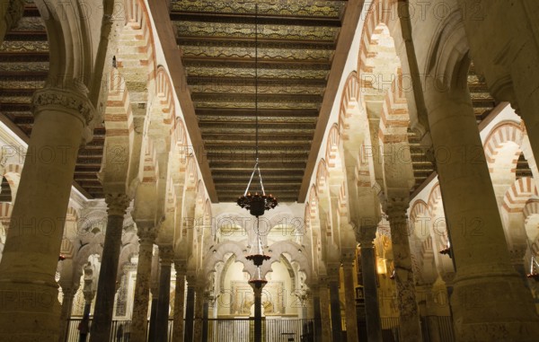 Prayer hall of the Mezquita Cathedral, Cordoba, Andalusia, Spain Cordoba, Spain, Europe