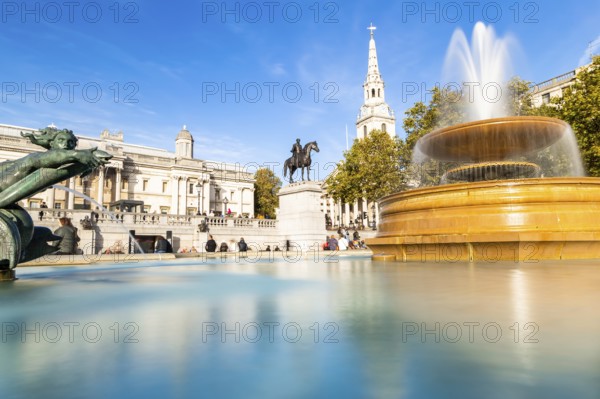 Trafalgar Square in London United Kingdom, UK