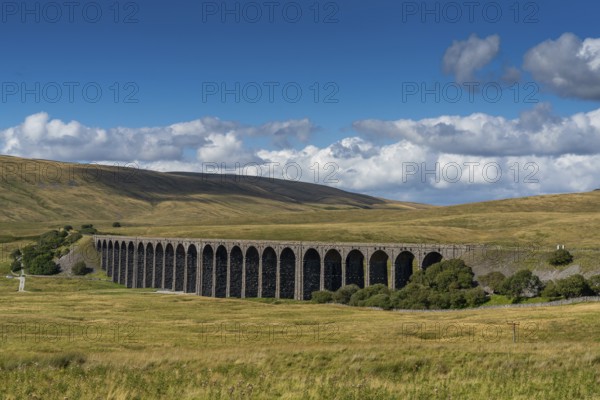 A view of the historic Ribblehead Viaduct in North Yorkshire