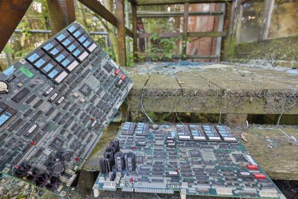 Old mainboard circuit boards