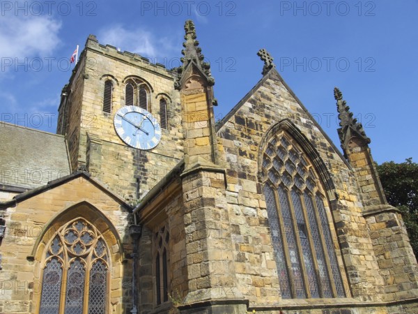 The historic saint marys church in Scarborough build in the 12th century and rebuilt in the late 17th century