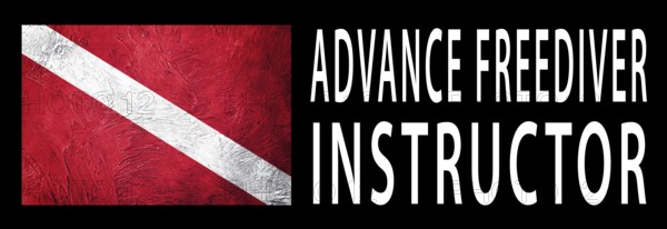 Advance Freediver Instructor, Diver Down Flag, Scuba flag, Scuba Diving