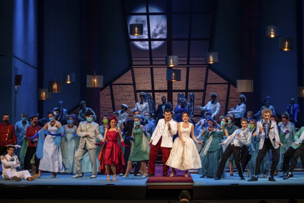 Opera L'elisir d'amore, Donizetti, Teatre Principal, Palma, Majorca, Balearic Islands, Spain, Europe