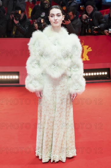 Anamaria Vartolomei on the red carpet at the Special Gala of the film Mickey 17 at the 75th Berlinale at the Theater am Potsdamer Platz in Berlin on 15.02.2025