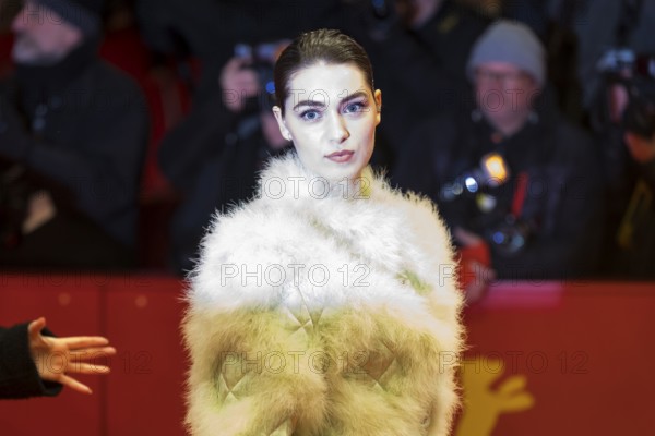 Anamaria Vartolomei on the red carpet at the Special Gala of the film Mickey 17 at the 75th Berlinale at the Theater am Potsdamer Platz in Berlin on 15.02.2025