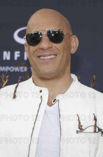 Vin Diesel at the premiere of Disney and Marvel's 'Avengers: Infinity War' held at the El Capitan Theatre in Hollywood, USA on April 23, 2018., Hollywood, California, USA, North America