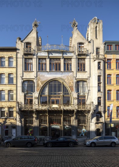 Antwerp, Art Nouveau houses, Maison du Peuple - Help U Zelve cooperative, built in 1901 by Émile Van Averbeke and Jan van Asperen