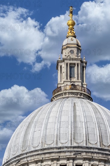 LONDON/UK - MARCH 21 : Close up View of St Pauls Cathedral in London on March 21, 2018. Unidentified People