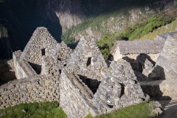 A view of Machu Picchu ruins, Peru, South America