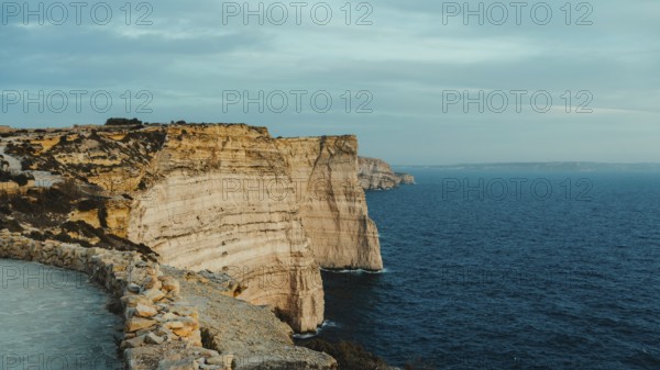 Dingli cliffs during sunset on Malta