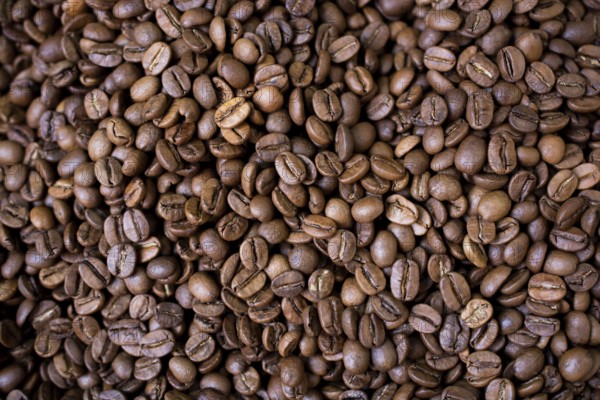 Coffee beans texture or coffee beans background