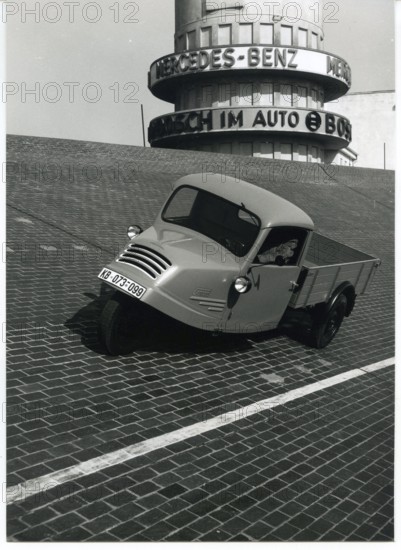 Avus, Tower, Tricycle, 1950s, Berlin, Germany, Europe