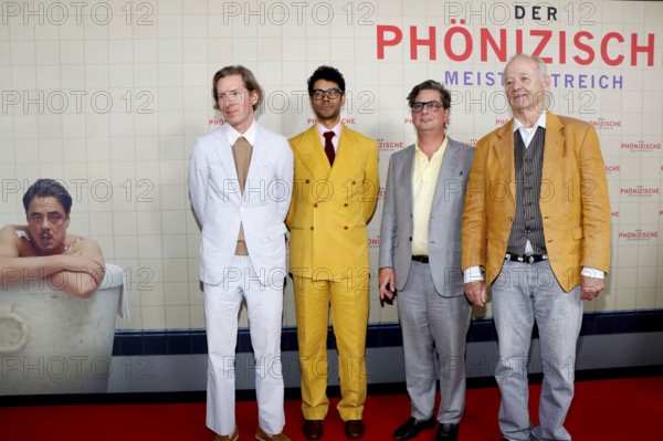 Wes Anderson, Richard Ayoade, Roman Coppola and Bill Murray at the Berlin premiere of THE PHOENIC MASTER STORY at the Delphi cinema in Berlin on 22.05.2025