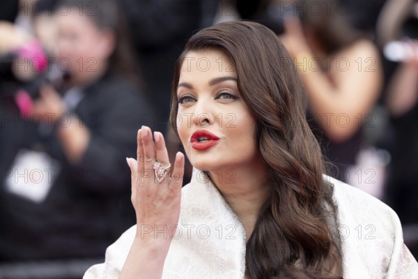 Cannes, France - 22.5.2024: Aishwarya Rai during the - La Venue De L'avenir (Colours Of Time) - Red Carpet during the 78th Cannes International Film Festival. The film festival will take place from 13 to 24 May 2025