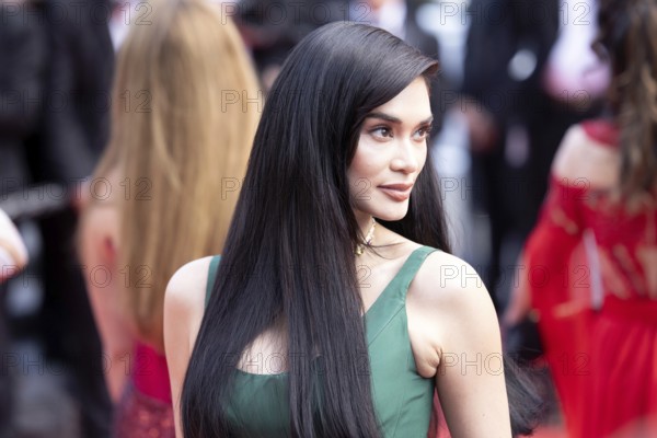 Cannes, France - 24.5.2024: Pia Wurtzbach on the red carpet during the Closing Ceremony of the 78th Cannes International Film Festival. The 78th Cannes International Film Festival will take place from 13 to 24 May 2025