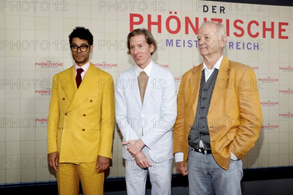 Richard Ayoade, Wes Anderson and Bill Murray at the Berlin premiere of THE PHOENIC MASTER STORY at the Delphi cinema in Berlin on 22.05.2025