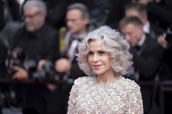 Cannes, France - 22.5.2024: Jane Fonda on the red carpet during the Closing Ceremony at the 78th Cannes International Film Festival. The film festival will take place from 13 to 24 May 2025