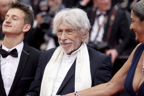Cannes, France - 22.5.2024: Pierre Richard, Ceyla Lacerda during the - La Venue De L'avenir (Colours Of Time) - Red Carpet during the 78th Cannes International Film Festival. The film festival will take place from 13 to 24 May 2025
