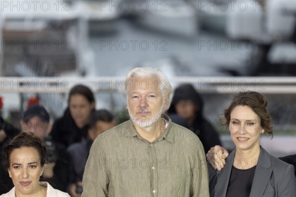 Cannes, France - 20.5.2024: Stella Assange, Julian Assange, Kathleen Fournier during the - The Six Billion Dollar Man - Photocall during the 78th Cannes International Film Festival. The film festival will take place from 13 to 24 May 2025