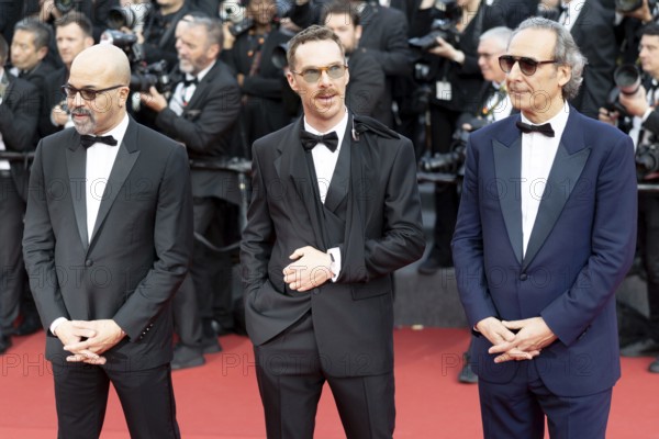 Cannes, France - 18.5.2024: Jeffrey Wright, Benedict Cumberbatch and Alexandre Desplat on the red carpet during the 78th Cannes International Film Festival. The film festival will take place from 13 to 24 May 2025