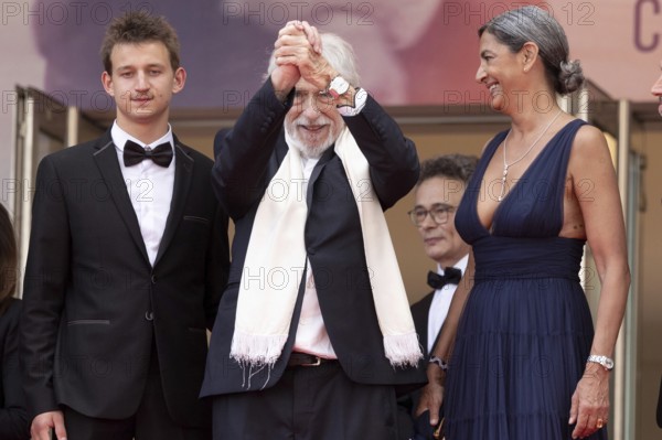 Cannes, France - 22.5.2024: Pierre Richard, Ceyla Lacerda during the - La Venue De L'avenir (Colours Of Time) - Red Carpet during the 78th Cannes International Film Festival. The film festival will take place from 13 to 24 May 2025